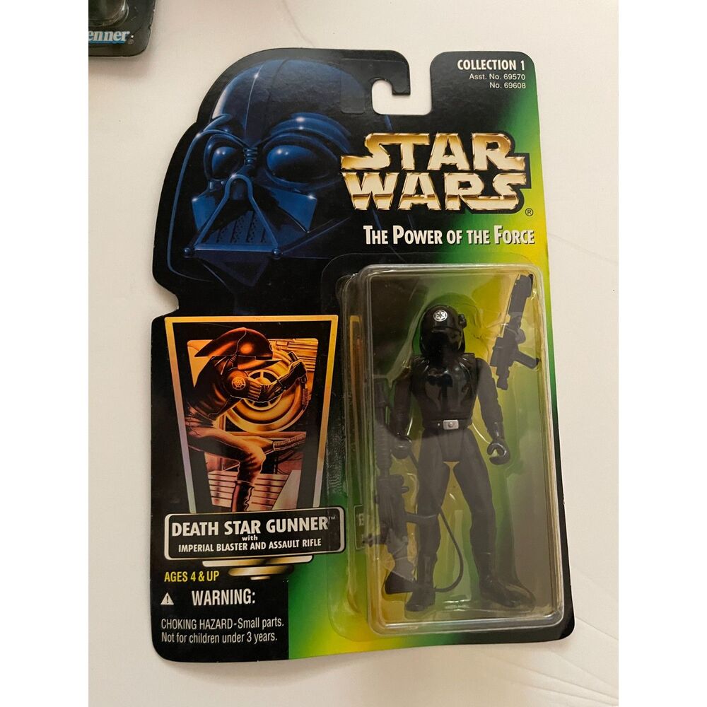 Star Wars Death Star Gunner Power Of The Force Kenner Action Figure Green Holo